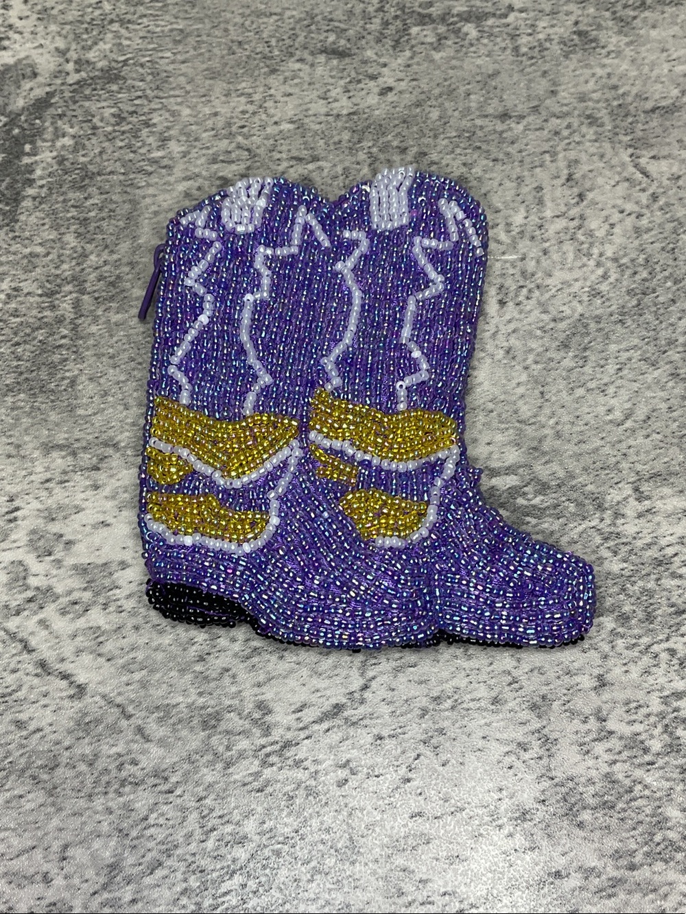 cowgirl boots Beaded Coin Purse